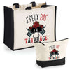 Cabas homme ou femme sac plage ou shopping tote bag pochette trousse Idée cadeau original pour anniversaire Noël travail départ retraite collègue famille fete des mères fetes des pères papa maman mamie papi