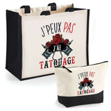 Cabas homme ou femme sac plage ou shopping tote bag pochette trousse Idée cadeau original pour anniversaire Noël travail départ retraite collègue famille fete des mères fetes des pères papa maman mamie papi
