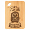 Planche bambou gravée personnalisée homme idée cadeau Fête des Pères apéro 30×20 prénom cuisine plateau fromage anniversaire noel papa papi 