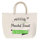 Sac Fête des Mères Mamie Famille Idée Cadeau anniversaire Noël Travail Boulot Métier Départ Retraite Collègue Femme cabas shopping plage