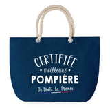 Sac de plage Bleu anse corde Certifiée meilleure Pompière