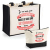 Cabas femme sac plage ou shopping tote bag pochette trousse Idée cadeau original pour anniversaire Noël travail départ retraite collègue famille fete des mères maman mamie