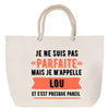 Sac Fête des Mères Mamie Famille Idée Cadeau anniversaire Noël Travail Boulot Métier Départ Retraite Collègue Femme cabas shopping plage