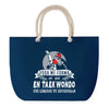 Sac de plage Bleu anse corde Taekwondo Légende Humour Geek