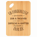 Planche bambou gravée personnalisée homme idée cadeau Fête des Pères apéro 30×20 prénom cuisine plateau fromage anniversaire noel papa papi 