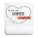 Tapis de souris ergonomique avec repose-poignet, accessoire bureau pour femme et homme, fête des pères, cadeau pas cher, idée cadeau fête des mères, secret santa, départ à la retraite, télétravail et gaming