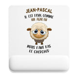 Tapis de souris ergonomique avec repose-poignet, accessoire bureau pour femme et homme, fête des pères, cadeau pas cher, idée cadeau fête des mères, secret santa, départ à la retraite, télétravail et gaming