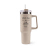 Mug isotherme Beige Velo J'peux pas