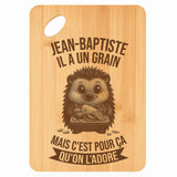 Planche bambou gravée personnalisée homme idée cadeau Fête des Pères apéro 30×20 prénom cuisine plateau fromage anniversaire noel papa papi 