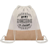 Sac Fête des Mères Mamie Maman Cadeau anniversaire Noël Travail Métier Départ Retraite Collègue Femme cabas shopping plage