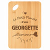 Planche bambou gravée personnalisée femme idée cadeau Fête des Mères apéro 30×20 prénom cuisine plateau fromage anniversaire noel maman mamie
