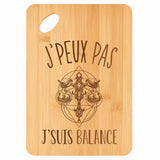 Planche bambou gravée personnalisée femme homme idée cadeau Fête des Mères Fête des Pères apéro papa maman prénom cuisine plateau fromage