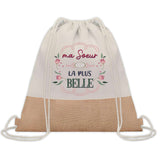 Sac Fête des Mères Mamie Famille Idée Cadeau anniversaire Noël Travail Boulot Métier Départ Retraite Collègue Femme cabas shopping plage