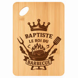 Planche bambou gravée personnalisée homme idée cadeau Fête des Pères apéro 30×20 prénom cuisine plateau fromage anniversaire noel papa papi 