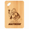 Planche bambou gravée personnalisée femme idée cadeau Fête des Mères apéro 30×20 prénom cuisine plateau fromage anniversaire noel maman mamie