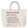 Sac Fête des Mères Mamie Famille Idée Cadeau anniversaire Noël Travail Boulot Métier Départ Retraite Collègue Femme cabas shopping plage