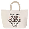 Sac Fête des Mères Mamie Famille Idée Cadeau anniversaire Noël Travail Boulot Métier Départ Retraite Collègue Femme cabas shopping plage
