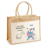 Sac Fête des Mères Mamie MAman Soeur Femme Famille Idée Cadeau anniversaire Noël Travail Boulot Métier Départ Retraite Collègue Femme cabas shopping plage