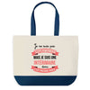 Sac de shopping bleu Intérimaire Superwoman
