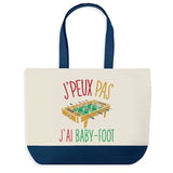 Sac de shopping bleu J'peux pas Baby-Foot