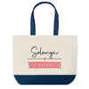 Sac de shopping bleu Solange en Vacances