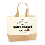 Sac Jute Fête des Mères Fêtes des Pères Mamie Papi Famille Idée Cadeau anniversaire Noël Travail Boulot Métier Départ Retraite Collègue Femme Homme