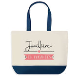 Sac de shopping bleu Joaillière en Vacances