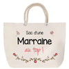 Sac Fête des Mères Mamie Famille Idée Cadeau anniversaire Noël Travail Boulot Métier Départ Retraite Collègue Femme cabas shopping plage