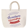 Sac Fête des Mères Mamie Famille Idée Cadeau anniversaire Noël Travail Boulot Métier Départ Retraite Collègue Femme cabas shopping plage