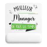 Tapis de souris ergonomique avec repose-poignet, accessoire bureau pour femme et homme, fête des pères, cadeau pas cher, idée cadeau fête des mères, secret santa, départ à la retraite, télétravail et gaming