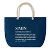 Sac de plage Bleu anse corde Simin Définition Homme