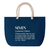 Sac de plage Bleu anse corde Simin Définition Homme