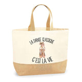 Sac Jute Fête des Mères Fêtes des Pères Mamie Papi Famille Idée Cadeau anniversaire Noël Travail Boulot Métier Départ Retraite Collègue Femme Homme