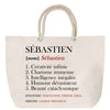 Sac Fête des Mères Mamie Famille Idée Cadeau anniversaire Noël Travail Boulot Métier Départ Retraite Collègue Femme cabas shopping plage