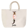 Sac Fête des Mères Mamie Famille Idée Cadeau anniversaire Noël Travail Boulot Métier Départ Retraite Collègue Femme cabas shopping plage