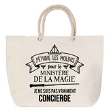Sac Fête des Mères Mamie Famille Idée Cadeau anniversaire Noël Travail Boulot Métier Départ Retraite Collègue Femme cabas shopping plage