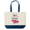 Sac de shopping bleu Merci Avocate Géniale