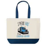 Sac de shopping bleu J'peux pas Chauffeur-Routier