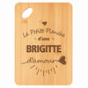 Planche bambou gravée personnalisée femme idée cadeau Fête des Mères apéro 30×20 prénom cuisine plateau fromage anniversaire noel maman mamie