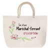 Sac Fête des Mères Mamie Famille Idée Cadeau anniversaire Noël Travail Boulot Métier Départ Retraite Collègue Femme cabas shopping plage