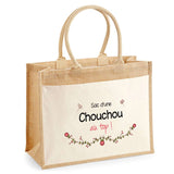 Sac Fête des Mères Mamie MAman Soeur Femme Famille Idée Cadeau anniversaire Noël Travail Boulot Métier Départ Retraite Collègue Femme cabas shopping plage