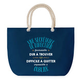 Sac de plage Bleu anse corde Une Secrétaire de Direction Formidable Femme