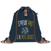 sac a dos bleu coton recycle avec pochette idee cadeau originale pour collegue ami prof ou membre de la famille cadeau mixte noel anniversaire secret santa ou depart au travail sac leger pratique et ecologique design breton moderne