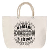 Sac Fête des Mères Mamie Famille Idée Cadeau anniversaire Noël Travail Boulot Métier Départ Retraite Collègue Femme cabas shopping plage