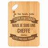 Planche bambou gravée personnalisée femme idée cadeau Fête des Mères apéro 30×20 prénom cuisine plateau fromage anniversaire noel maman mamie