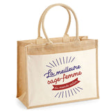 Sac Fête des Mères Mamie MAman Soeur Femme Famille Idée Cadeau anniversaire Noël Travail Boulot Métier Départ Retraite Collègue Femme cabas shopping plage