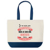 Sac de shopping bleu Dentiste Superwoman