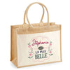 Sac Fête des Mères Mamie Famille Idée Cadeau anniversaire Noël Travail Boulot Métier Départ Retraite Collègue Femme cabas shopping plage
