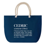Sac de plage Bleu anse corde Cedric Définition Homme