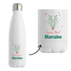 Bouteille Joyeux noël Marraine Cerf